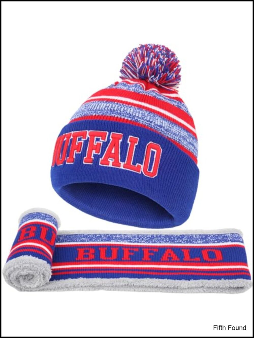 2-Piece Knit Beanie Hat and Circle Scarf Set